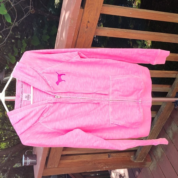 PINK Victoria's Secret Tops - PINK limited edition oversized hood zip up